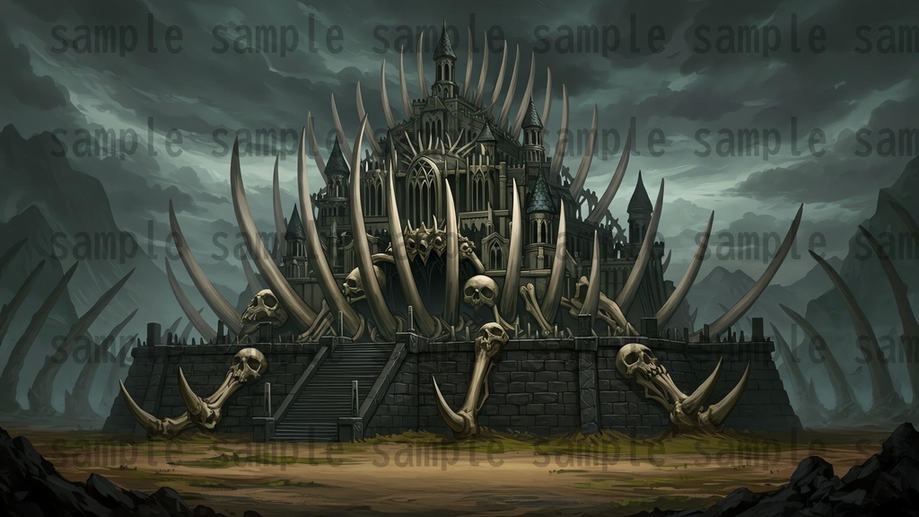 【68種類/112枚】城・宮殿の外観 背景イラスト【著作権フリー素材】