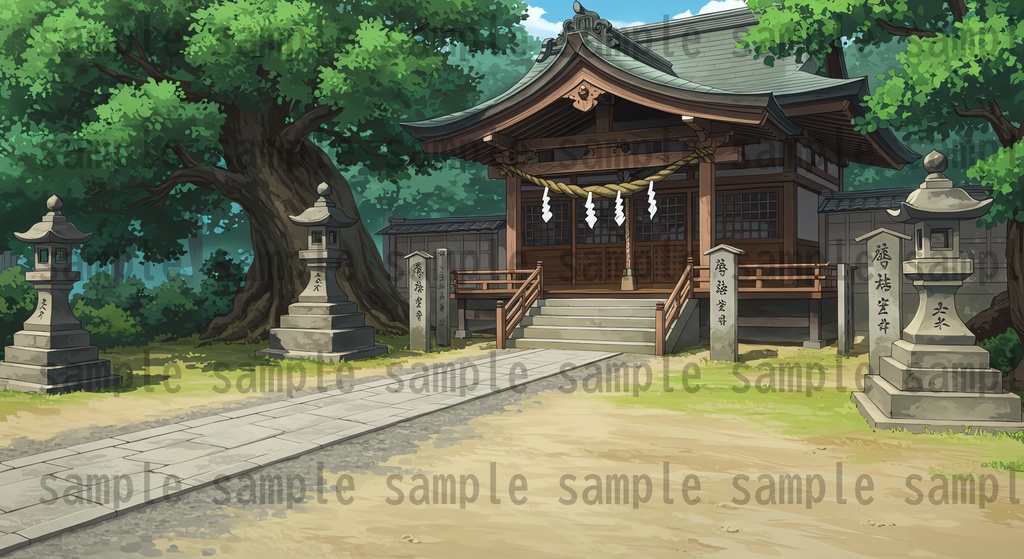 【155枚】日本の田舎の風景 背景イラスト【著作権フリー素材】風景画像