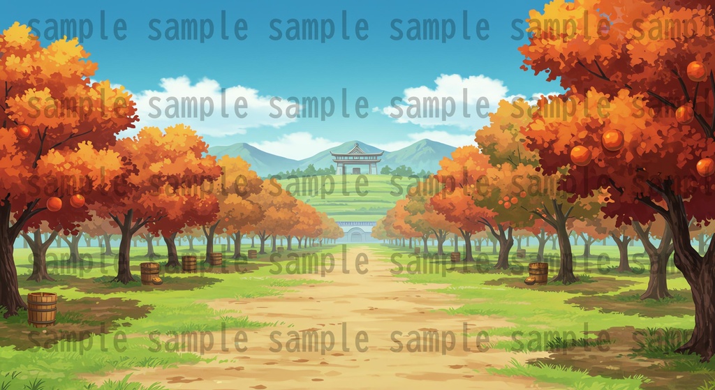 【155枚】日本の田舎の風景 背景イラスト【著作権フリー素材】風景画像