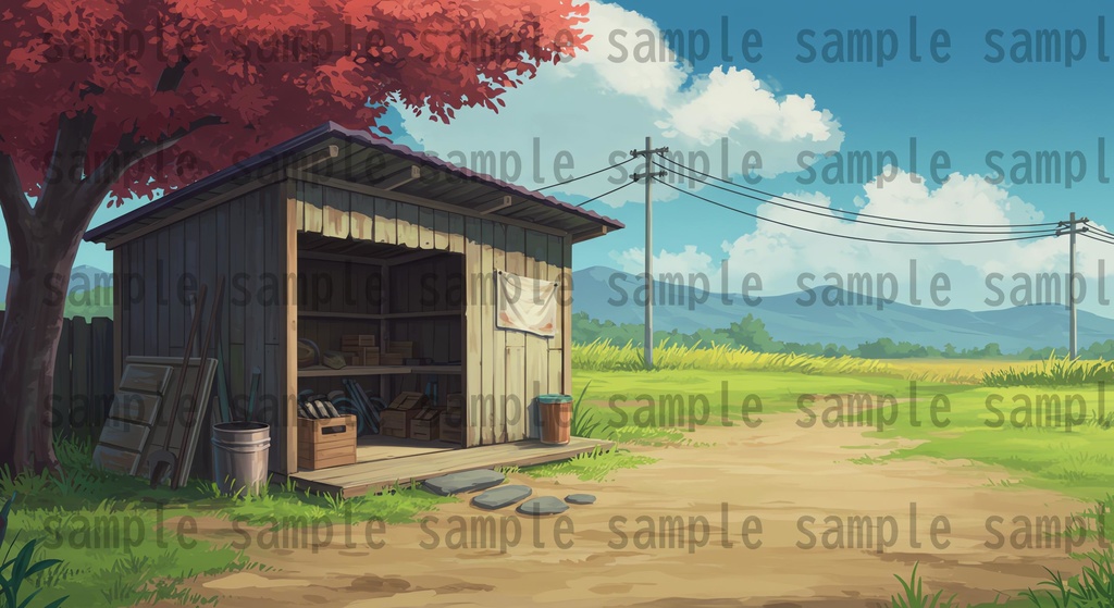 【155枚】日本の田舎の風景 背景イラスト【著作権フリー素材】風景画像