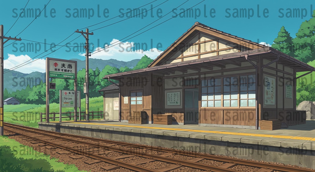 【155枚】日本の田舎の風景 背景イラスト【著作権フリー素材】風景画像