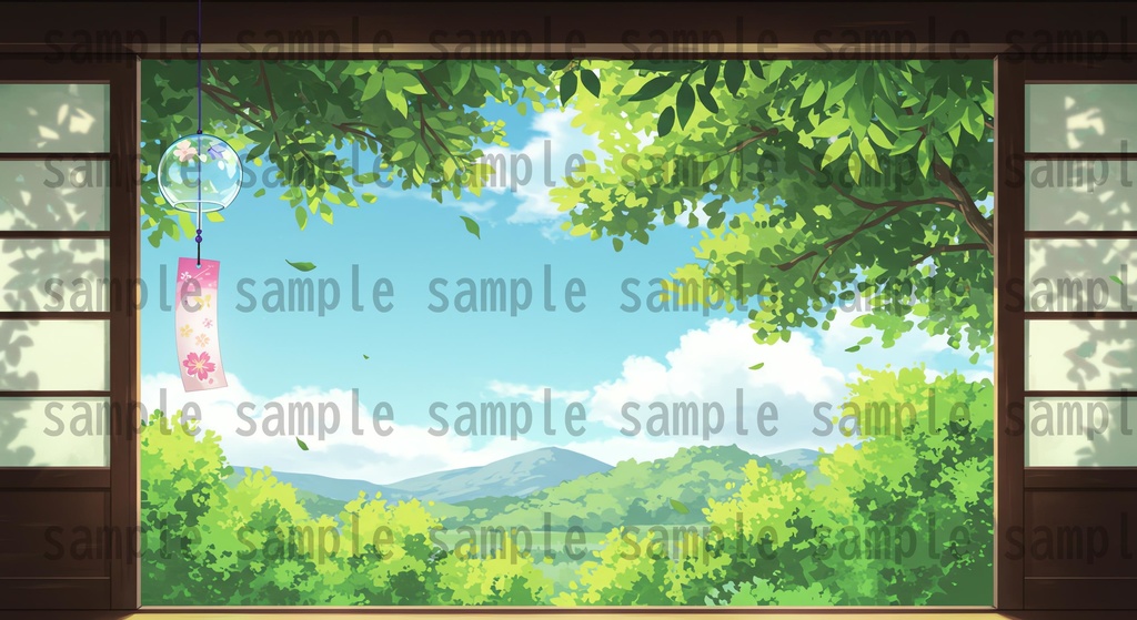 【155枚】日本の田舎の風景 背景イラスト【著作権フリー素材】風景画像