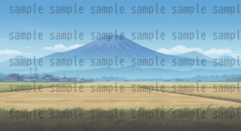 【155枚】日本の田舎の風景 背景イラスト【著作権フリー素材】風景画像