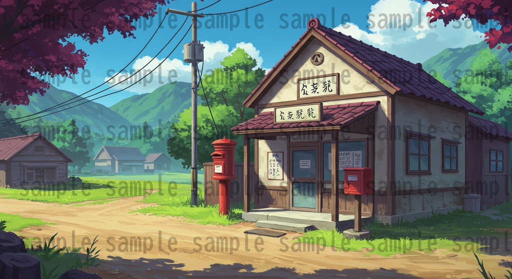 【155枚】日本の田舎の風景 背景イラスト【著作権フリー素材】風景画像