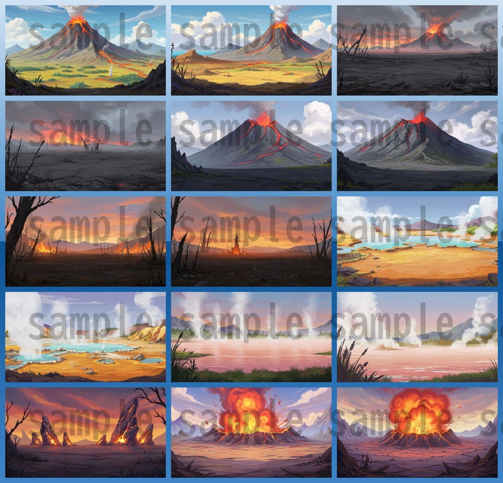 【139種/246枚】ファンタジー風景 背景イラスト【著作権フリー素材】TRPG・動画/画像素材