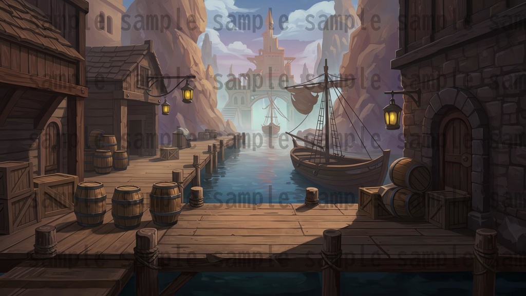 【139種/246枚】ファンタジー風景 背景イラスト【著作権フリー素材】TRPG・動画/画像素材