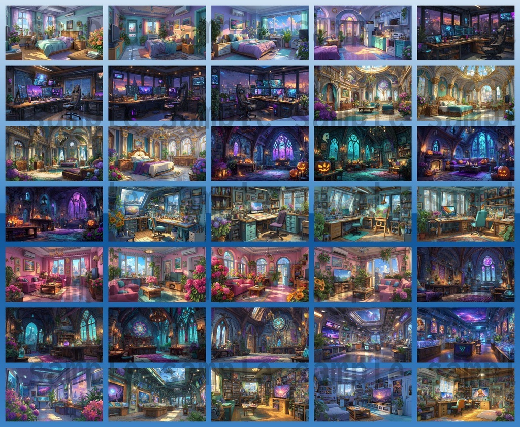 【700枚】色んな室内・部屋の背景イラスト【著作権フリー素材】