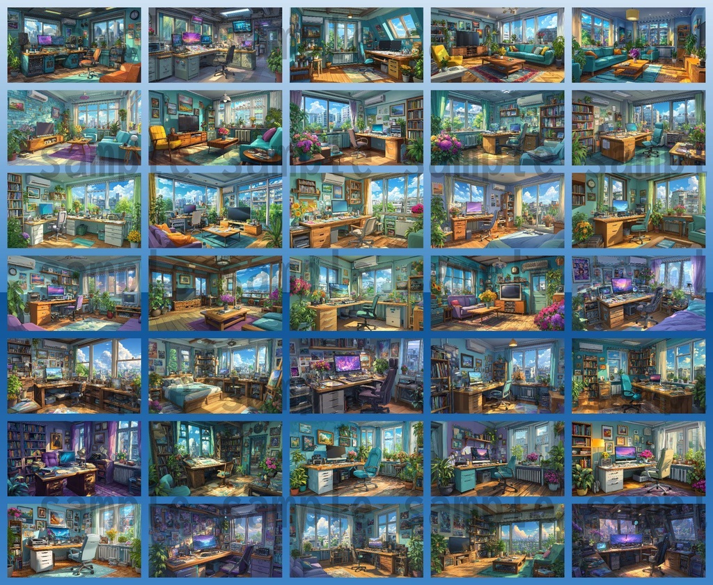 【700枚】色んな室内・部屋の背景イラスト【著作権フリー素材】