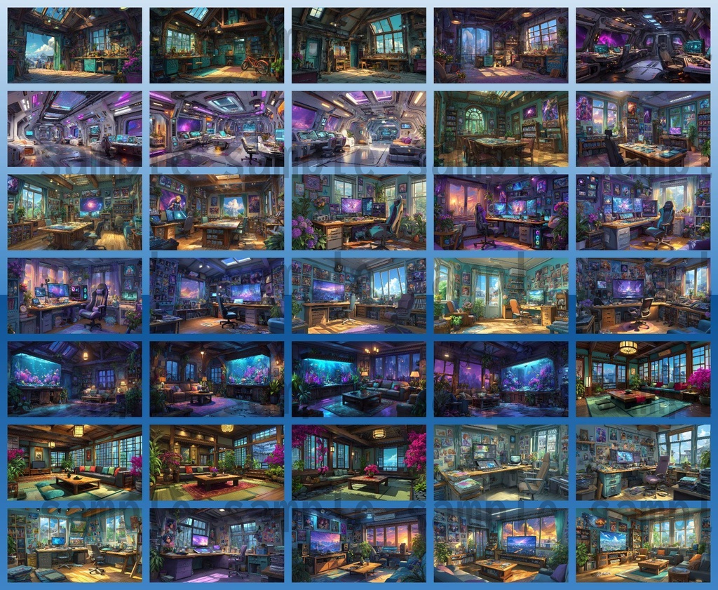 【700枚】色んな室内・部屋の背景イラスト【著作権フリー素材】