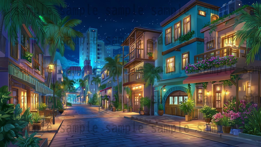 【194枚】リゾート地の風景 背景イラスト【著作権フリー素材】動画・TRPG背景画像