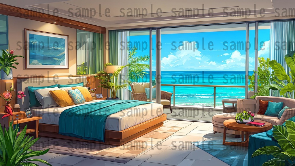 【194枚】リゾート地の風景 背景イラスト【著作権フリー素材】動画・TRPG背景画像