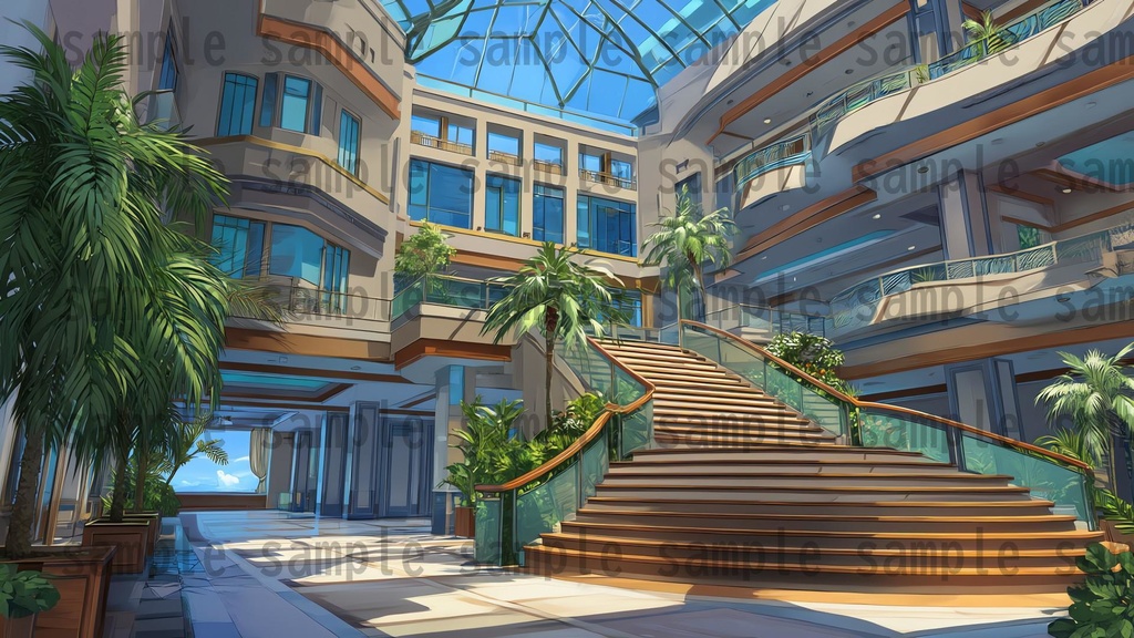 【194枚】リゾート地の風景 背景イラスト【著作権フリー素材】動画・TRPG背景画像