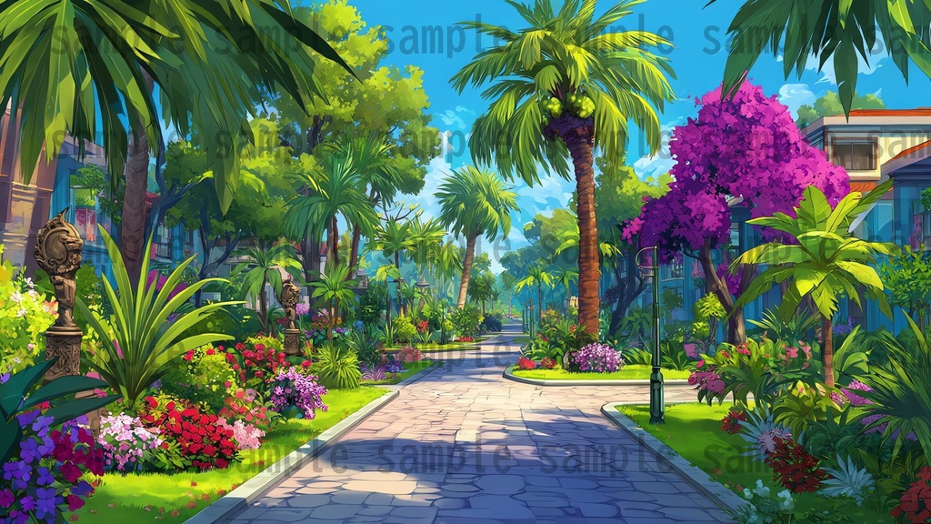 【194枚】リゾート地の風景 背景イラスト【著作権フリー素材】動画・TRPG背景画像