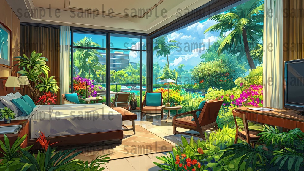 【194枚】リゾート地の風景 背景イラスト【著作権フリー素材】動画・TRPG背景画像