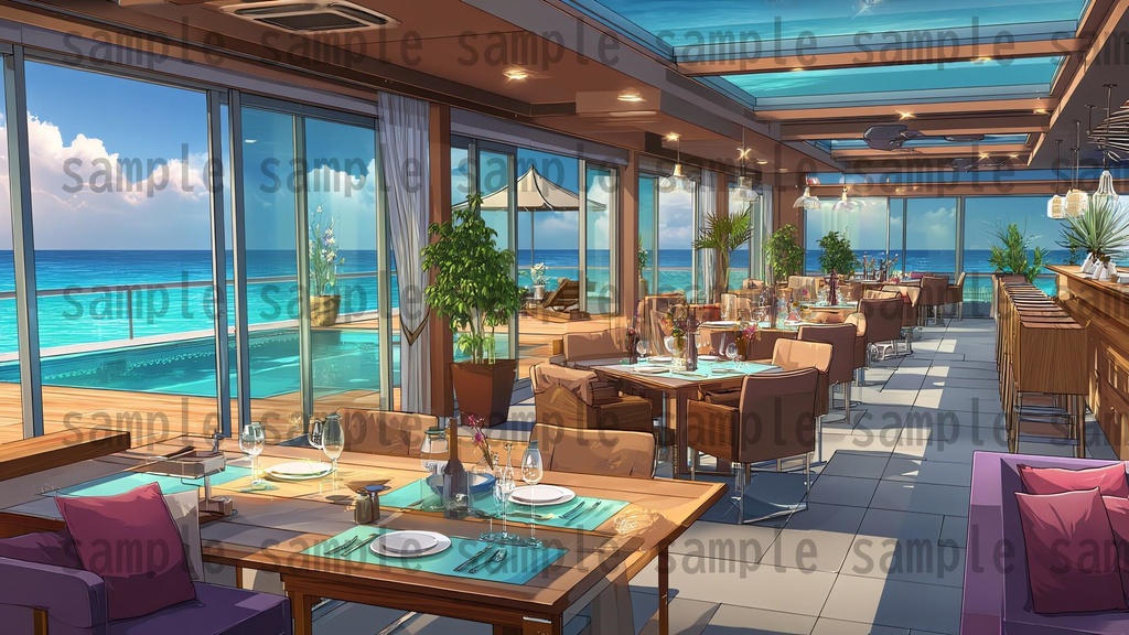 【194枚】リゾート地の風景 背景イラスト【著作権フリー素材】動画・TRPG背景画像