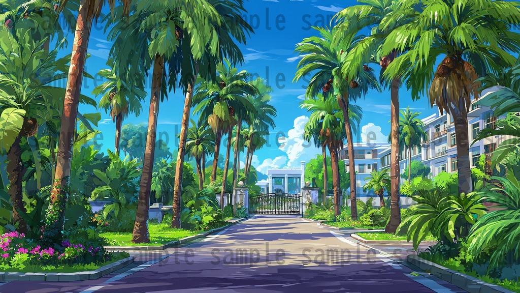 【194枚】リゾート地の風景 背景イラスト【著作権フリー素材】動画・TRPG背景画像