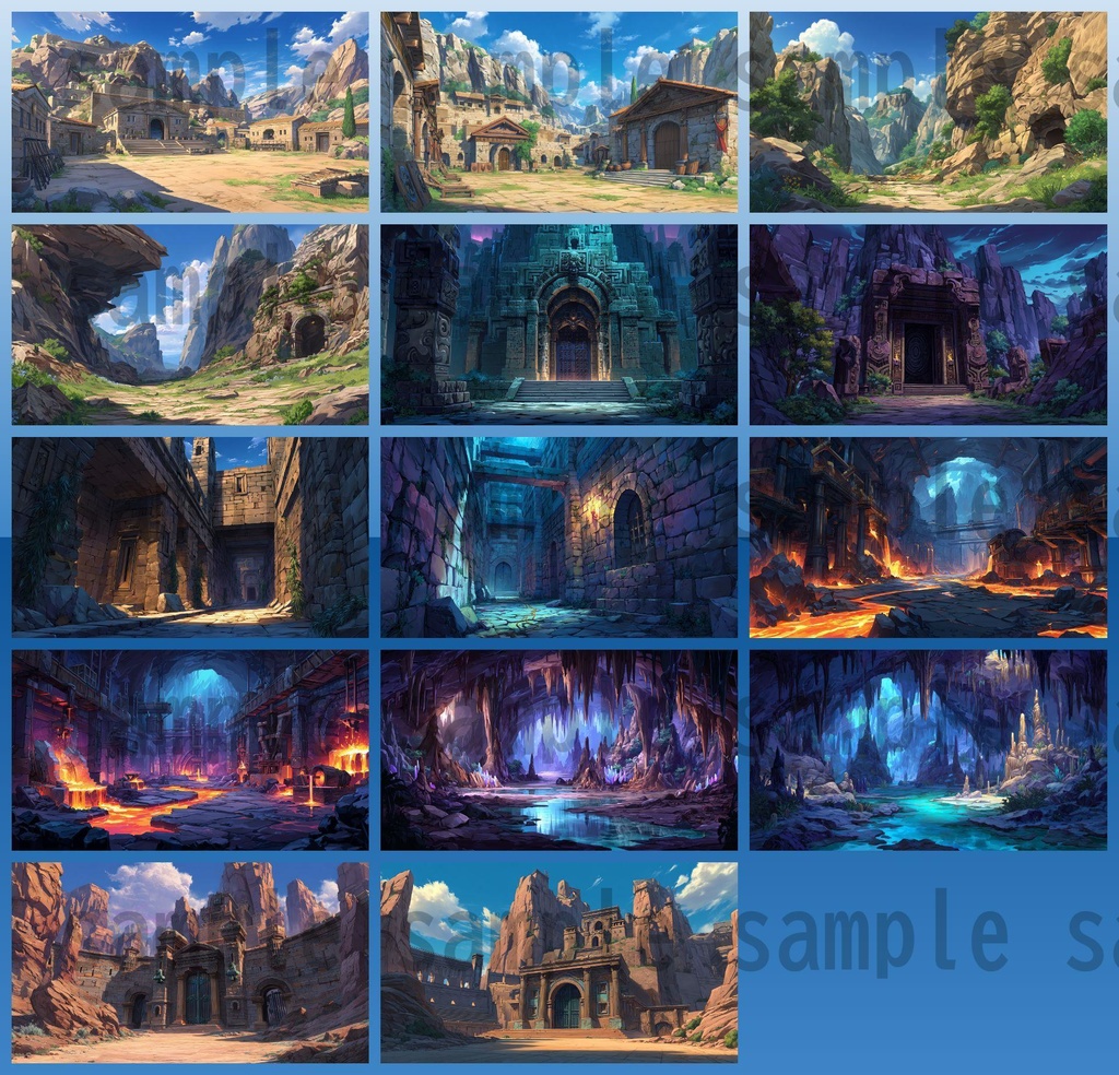 【164枚】古代ギリシャ神話RPG 背景イラスト【著作権フリー素材】