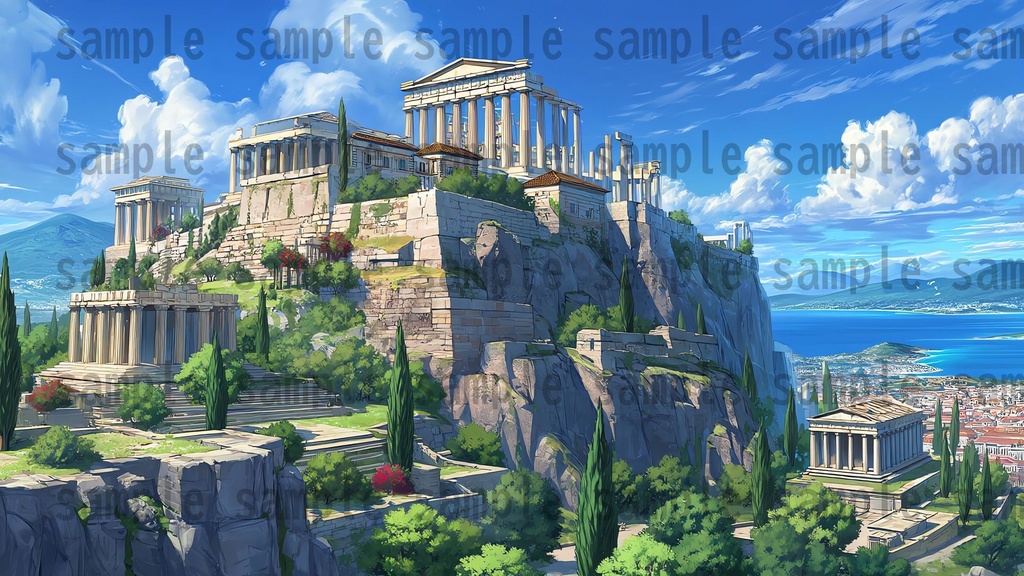 【164枚】古代ギリシャ神話RPG 背景イラスト【著作権フリー素材】