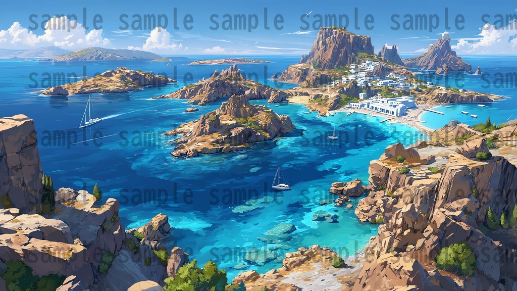 【164枚】古代ギリシャ神話RPG 背景イラスト【著作権フリー素材】