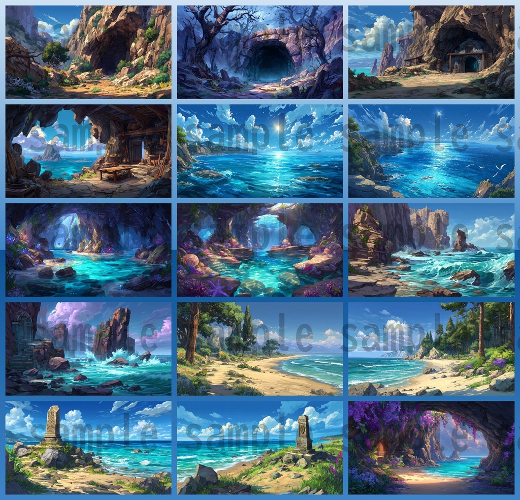 【164枚】古代ギリシャ神話RPG 背景イラスト【著作権フリー素材】