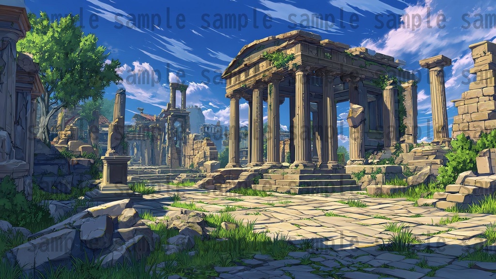 【164枚】古代ギリシャ神話RPG 背景イラスト【著作権フリー素材】