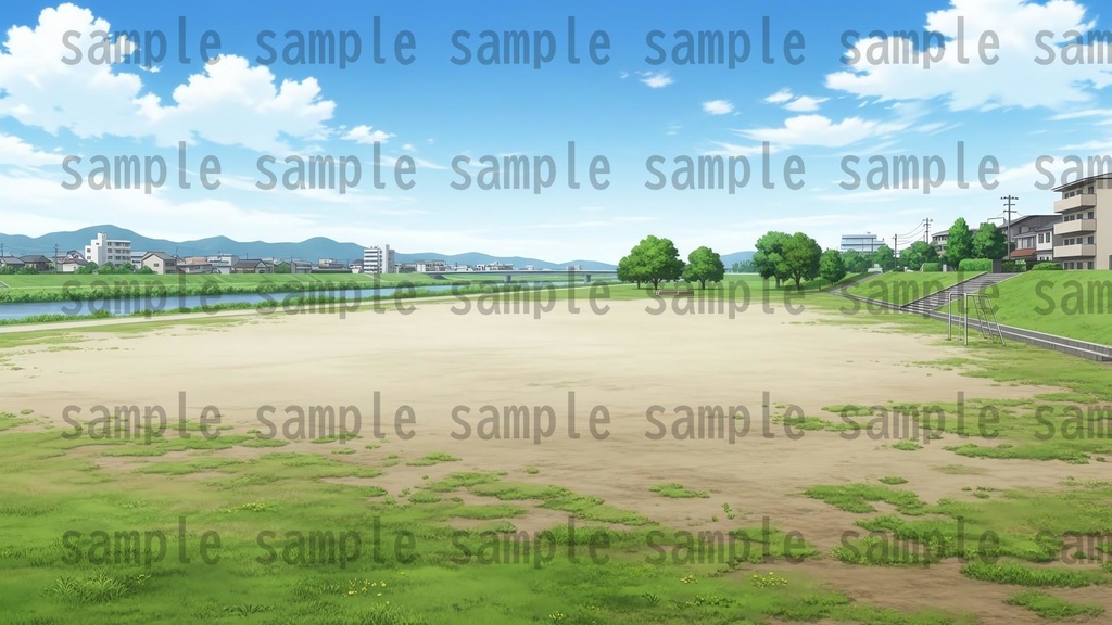 【161枚】公園の風景 背景イラスト【著作権フリー素材/ゲーム・動画背景素材】