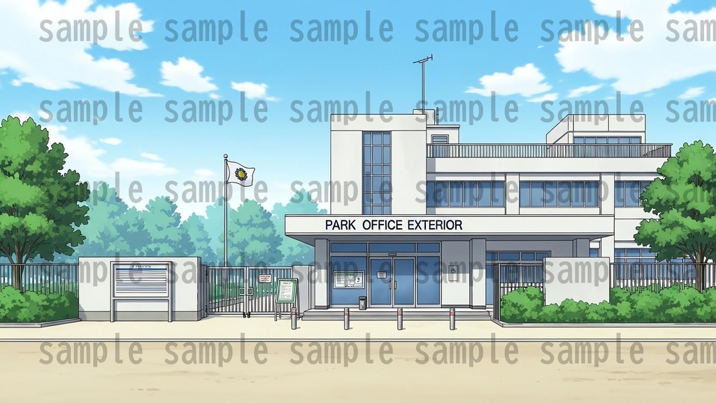 【161枚】公園の風景 背景イラスト【著作権フリー素材/ゲーム・動画背景素材】