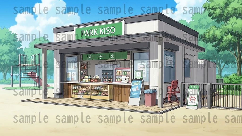 【161枚】公園の風景 背景イラスト【著作権フリー素材/ゲーム・動画背景素材】