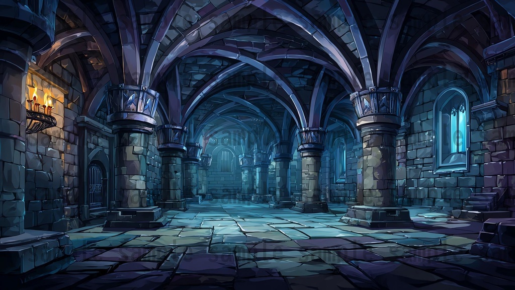 【234枚】ダンジョン・洞窟の風景 背景イラスト【著作権フリー素材/ファンタジー洞窟内画像】