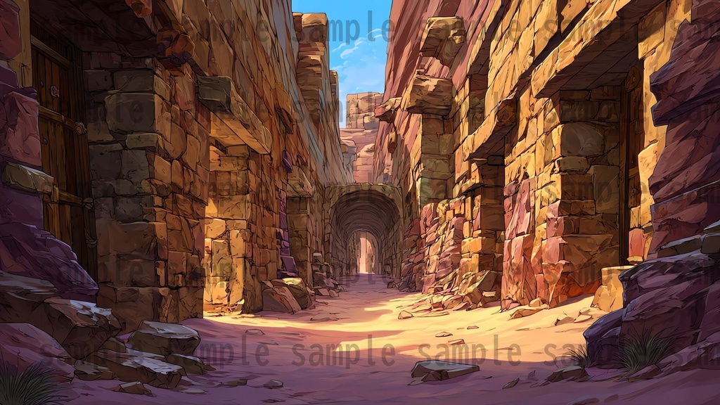 【234枚】ダンジョン・洞窟の風景 背景イラスト【著作権フリー素材/ファンタジー洞窟内画像】