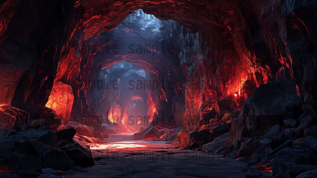 【234枚】ダンジョン・洞窟の風景 背景イラスト【著作権フリー素材/ファンタジー洞窟内画像】