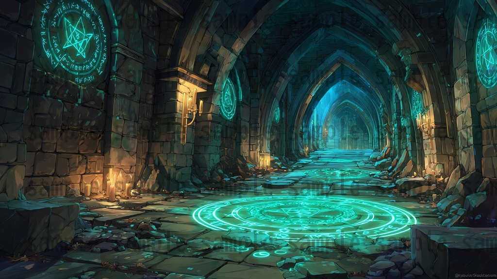 【234枚】ダンジョン・洞窟の風景 背景イラスト【著作権フリー素材/ファンタジー洞窟内画像】