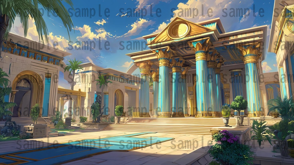 【288枚】古代エジプト ファンタジー背景イラスト【著作権フリー素材】