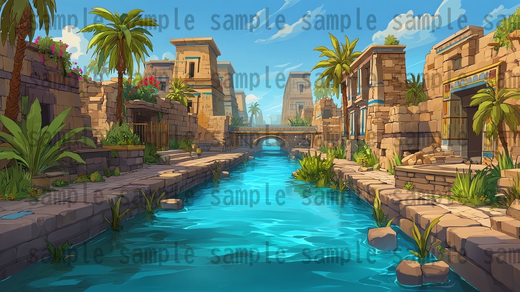 【288枚】古代エジプト ファンタジー背景イラスト【著作権フリー素材】