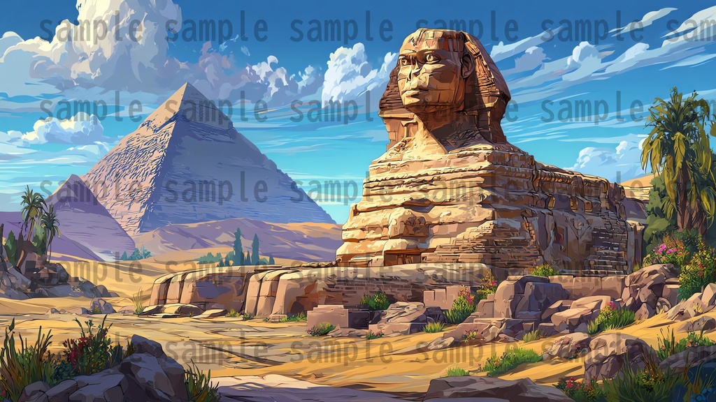 【288枚】古代エジプト ファンタジー背景イラスト【著作権フリー素材】