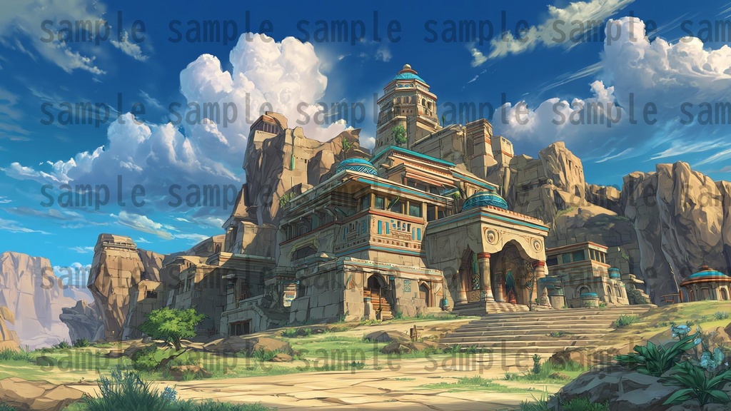 【288枚】古代エジプト ファンタジー背景イラスト【著作権フリー素材】