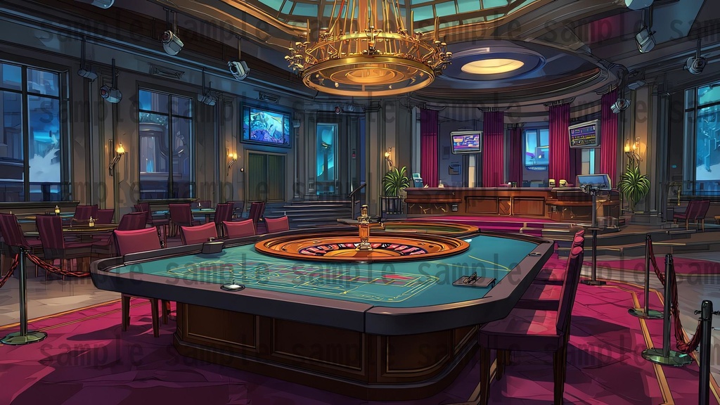 【126枚】カジノ 背景イラスト【著作権フリー素材】ポーカー・バカラ・スロット・ホテル等