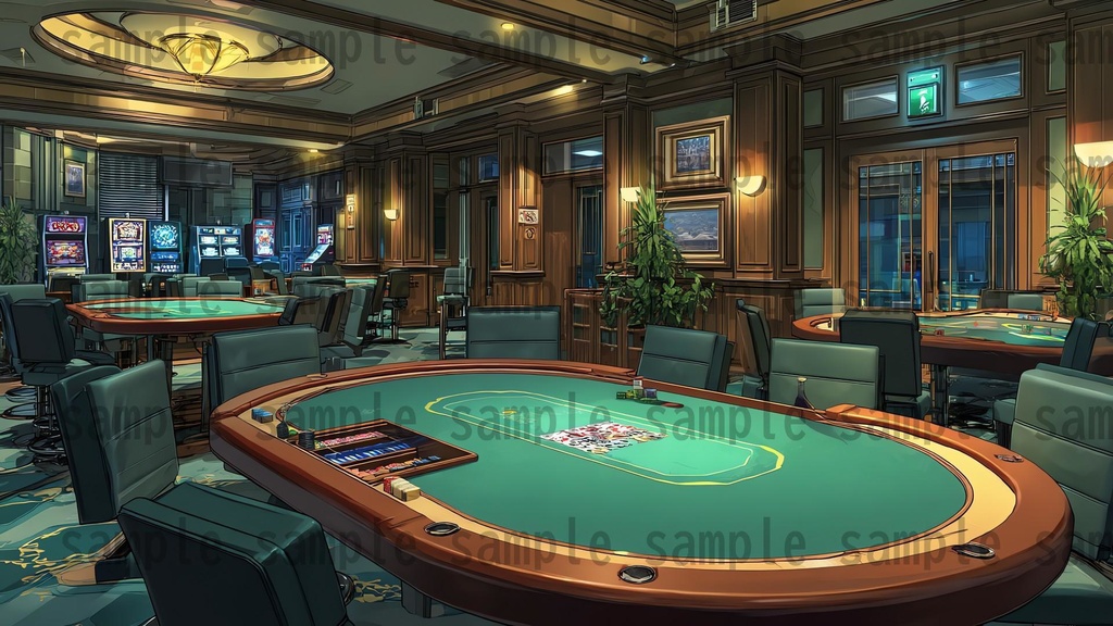【126枚】カジノ 背景イラスト【著作権フリー素材】ポーカー・バカラ・スロット・ホテル等