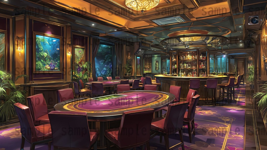 【126枚】カジノ 背景イラスト【著作権フリー素材】ポーカー・バカラ・スロット・ホテル等