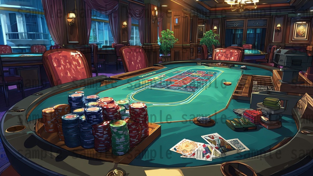 【126枚】カジノ 背景イラスト【著作権フリー素材】ポーカー・バカラ・スロット・ホテル等