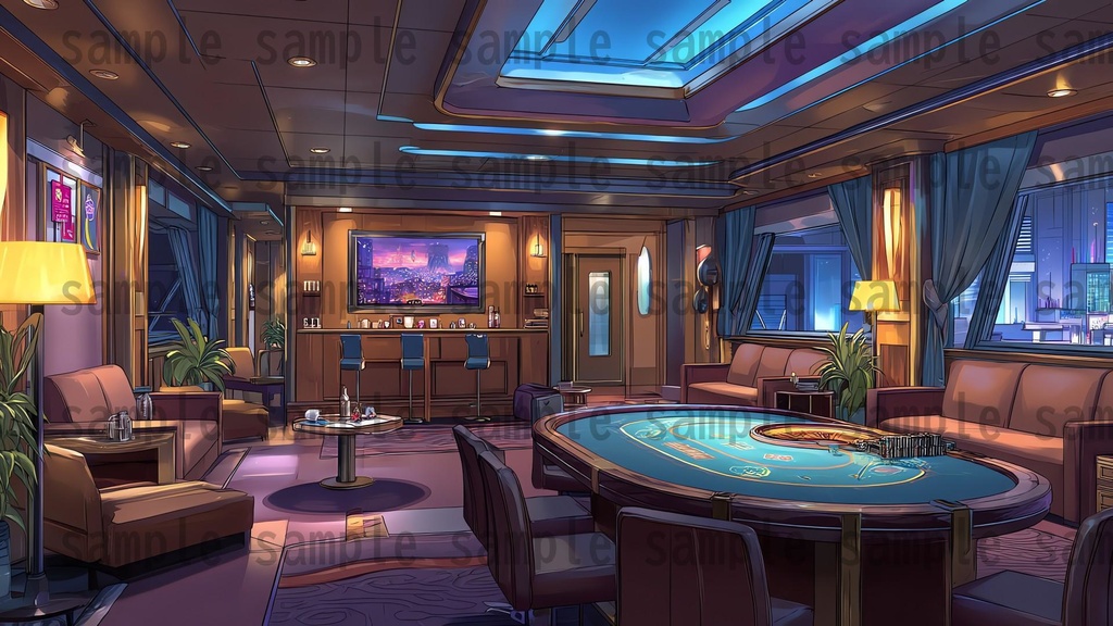 【126枚】カジノ 背景イラスト【著作権フリー素材】ポーカー・バカラ・スロット・ホテル等