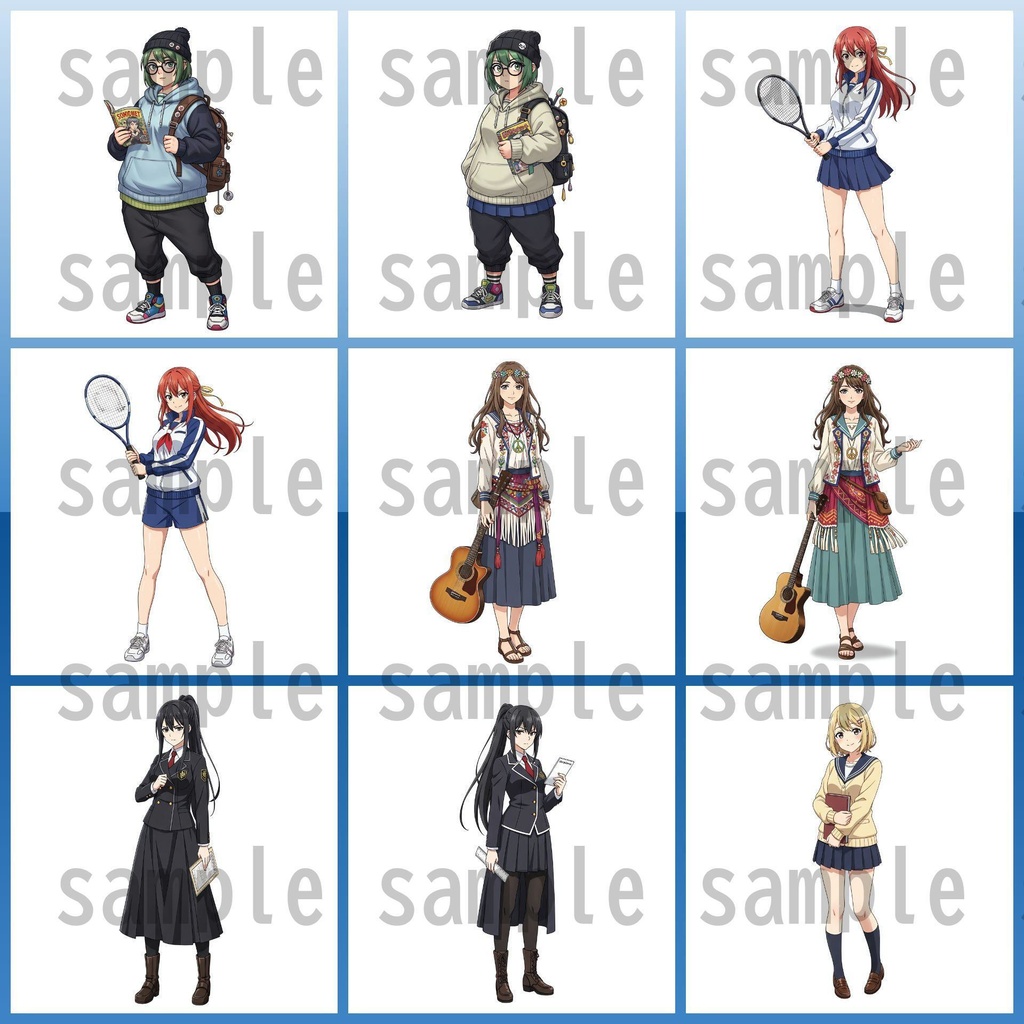 【81枚】学生 立ち絵イラスト【著作権フリー素材】男女:中学・高校生