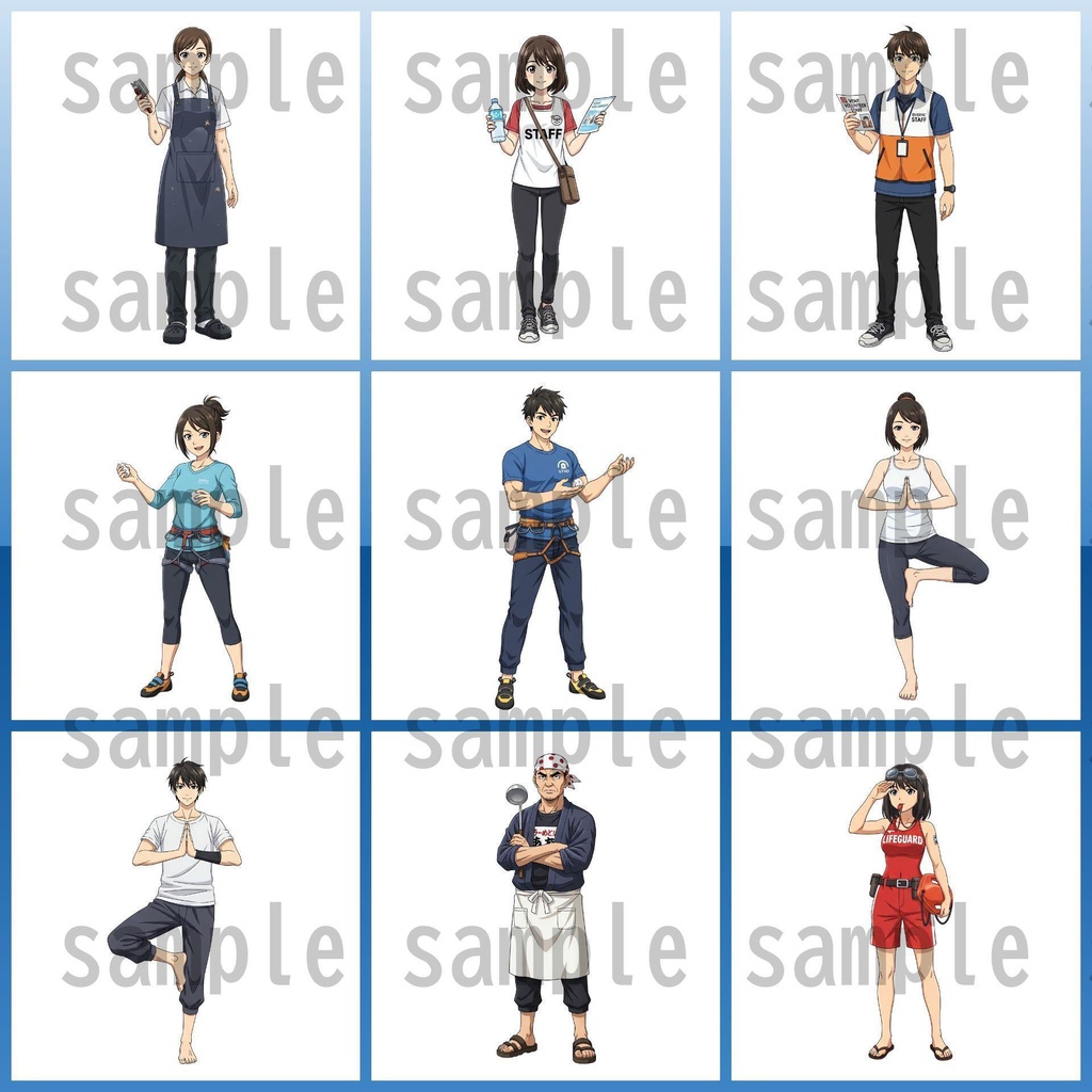 【151枚】現代人 職業立ち絵イラスト【著作権フリー素材】TRPG/男女全身画像