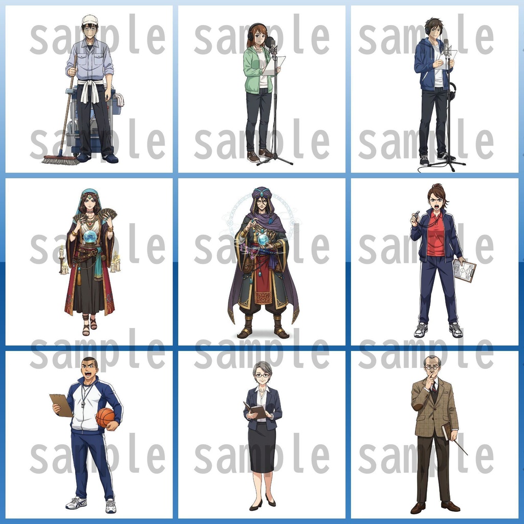 【151枚】現代人 職業立ち絵イラスト【著作権フリー素材】TRPG/男女全身画像