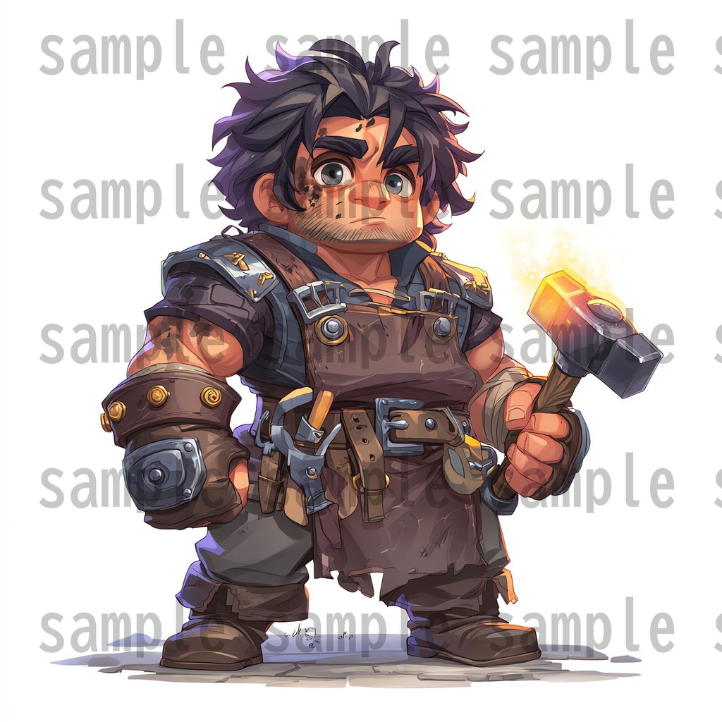 【96枚】デフォルメ RPG NPC立ち絵イラスト【著作権フリー素材】男女全身画像