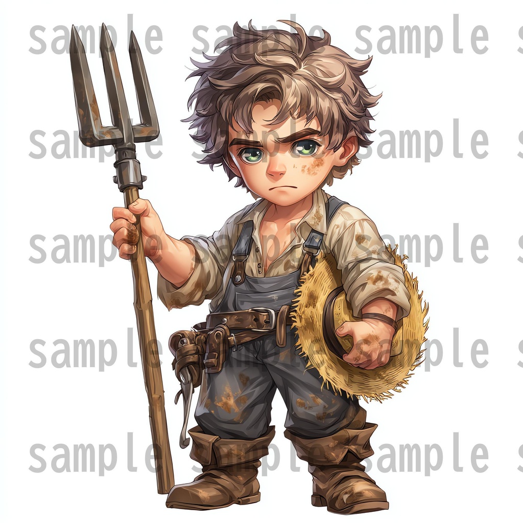 【96枚】デフォルメ RPG NPC立ち絵イラスト【著作権フリー素材】男女全身画像