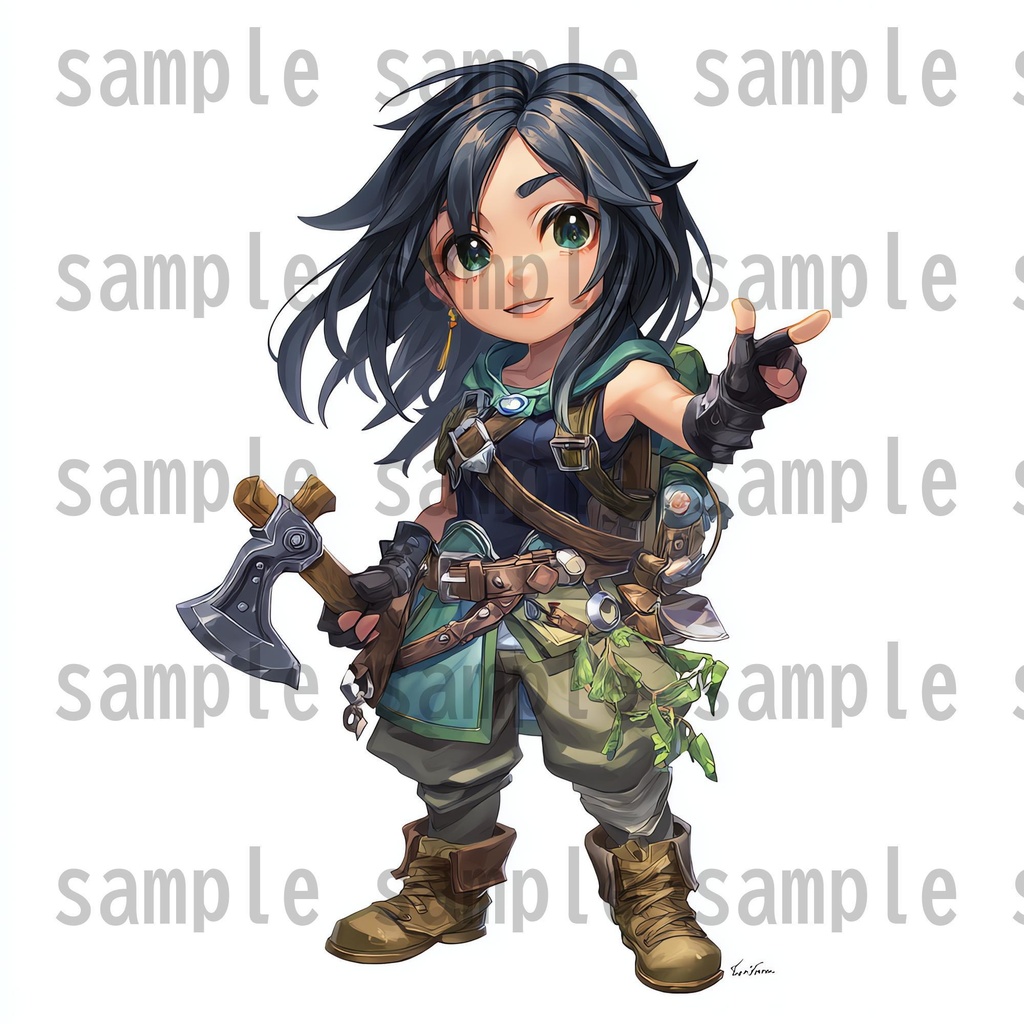 【96枚】デフォルメ RPG NPC立ち絵イラスト【著作権フリー素材】男女全身画像