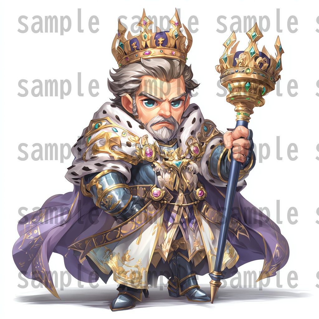 【96枚】デフォルメ RPG NPC立ち絵イラスト【著作権フリー素材】男女全身画像