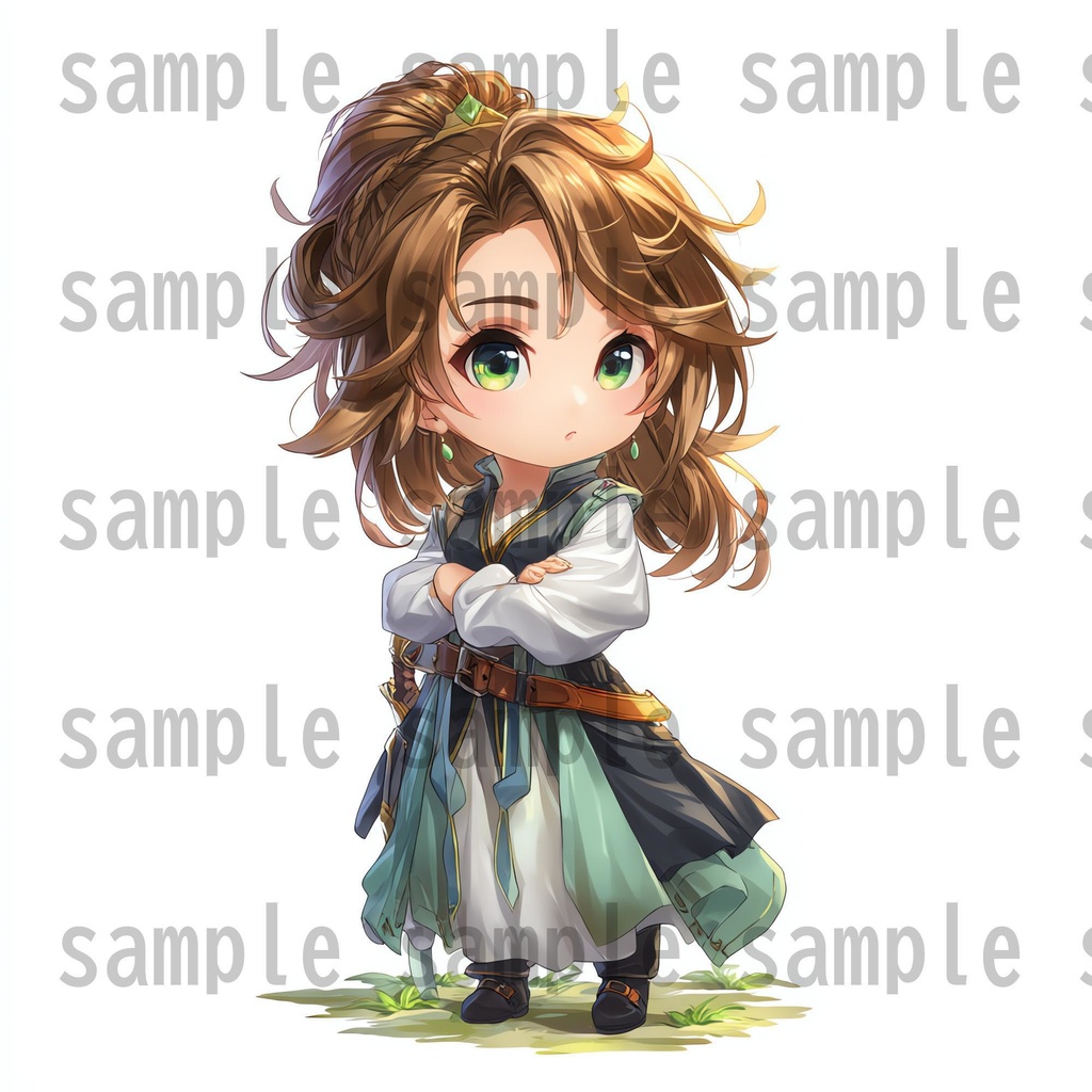 【96枚】デフォルメ RPG NPC立ち絵イラスト【著作権フリー素材】男女全身画像