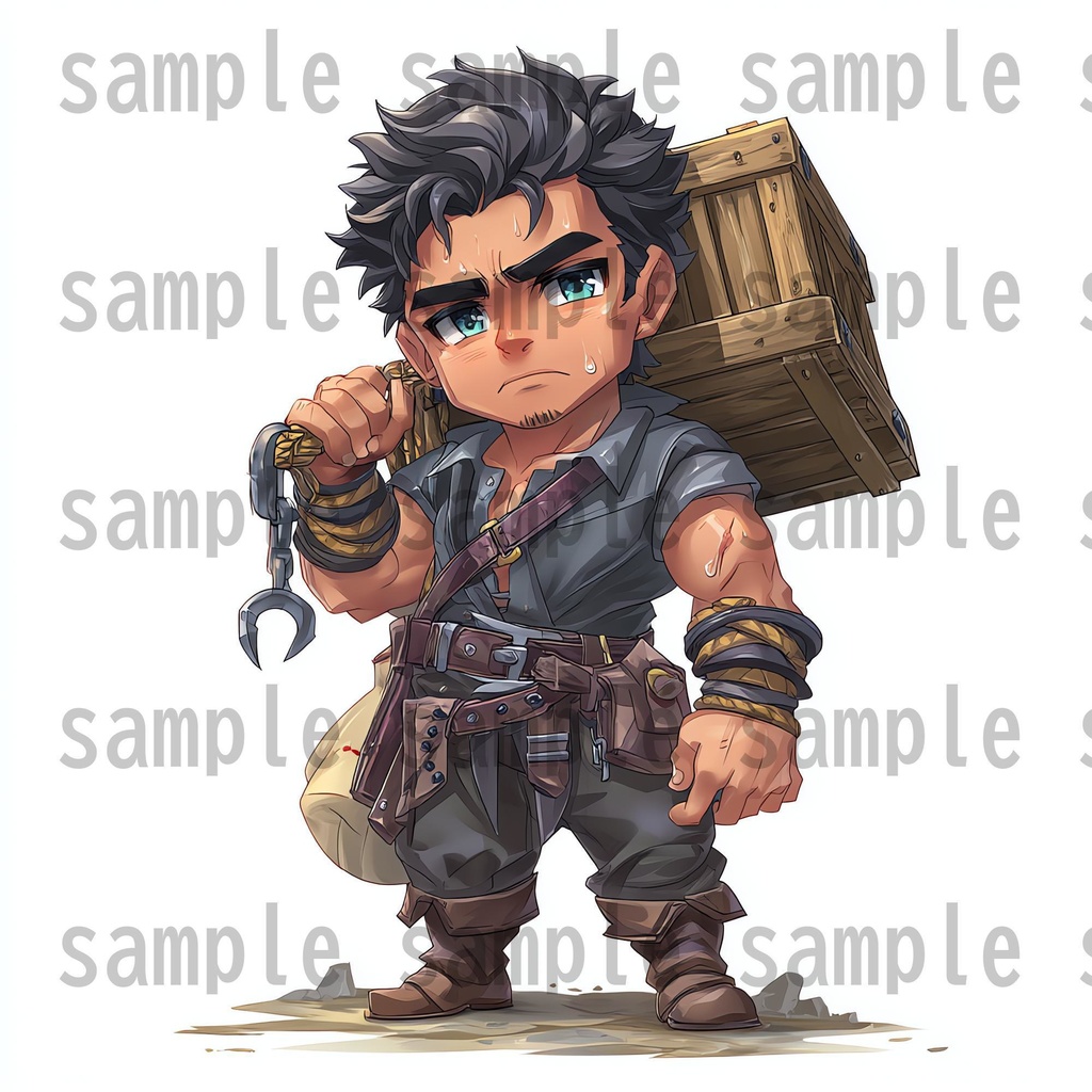 【96枚】デフォルメ RPG NPC立ち絵イラスト【著作権フリー素材】男女全身画像